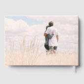 Livre D'or Élégant Script 2 Mariage de photos (Verso)