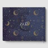 Livre D'or Élégant Script Celestial Mariage mystique (Verso)