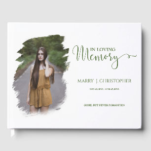 Livre D'or Élégant Script De Calligraphie En Mémoire Amoureus