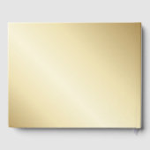 Livre D'or Élégant script Emerald Green et Mariage or (Verso)