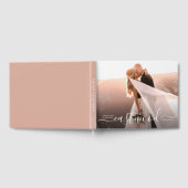 Livre D'or Élégant script Monogramme Mariage photo (Complet)