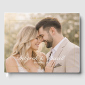 Livre D'or Elegant Script & Serif Personalized Photo Wedding (Recto)