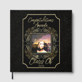 Livre D'or Elegant Scroll + Gold Dots Congratulation Class of (Recto)