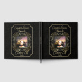 Livre D'or Elegant Scroll + Gold Dots Congratulation Class of (Complet)