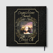 Livre D'or Elegant Scroll + Points Dorés Félicitations Promot (Verso)