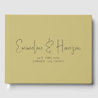 Élégant Serif Script personnalisé Moss Mariage ver