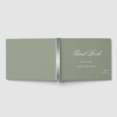 Livre D'or Elegant Silver Hearts Sage Green (Complet)