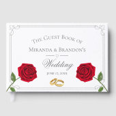 Livre D'or Élégant simple Floral Classic Mariage (Recto)