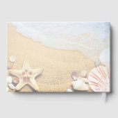 Livre D'or Elegant Starfish Shells Tropical Beach Wedding (Verso)