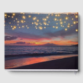 Livre D'or Elégant String Lights Summer Sunset Beach Mariage (Verso)