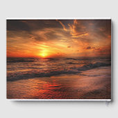 Livre D'or Elégant Sunset Beach String Lights Mariage été (Verso)