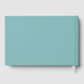 Livre D'or Elegant Teal Geometric (Verso)