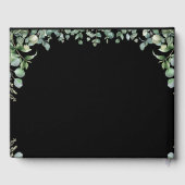 Livre D'or Elégant Verdure Eucalyptus Feuille Rustique Mariag (Verso)