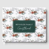 Livre D'or Elegant Watercolor Rustic Christmas Holiday (Recto)