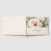 Livre D'or Elégante aquarelle de bouquet de fleurs blanches (Complet)
