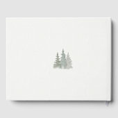 Livre D'or Elégante aquarelle Mariage forestier (Verso)