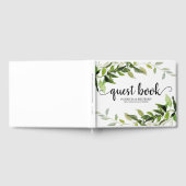 Livre D'or Élégante calligraphie Botanique Mariage de verdure (Complet)