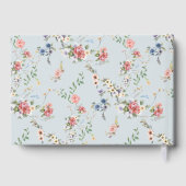 Livre D'or Élégante calligraphie florale Pastel Boho (Verso)