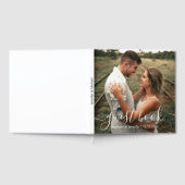 Livre D'or élégante calligraphie moderne simple photo mariage (Complet)