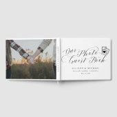 Livre D'or Élégante Calligraphie Script Mariage Pictures (Complet)