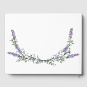 Livre D'or Elégante couleur violet Lavande et Eucalyptus (Verso)