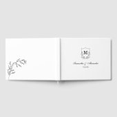 Livre D'or Élégante crête noire et blanche (Complet)