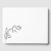 Livre D'or Élégante crête noire et blanche (Verso)