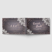 Livre D'or Elégante dentelle et parties scintillant rousse en (Complet)