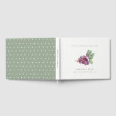 Livre D'or Elégante Fête des mariées de feuillage de raisin a (Complet)