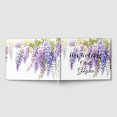 Livre D'or Elégante glycine d'aquarelle violette florale (Complet)