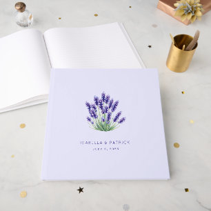 Livre D'or Élégante Lavande Fleurie Violette