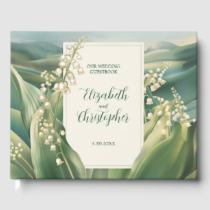 Livre D'or Elégante Lily de la vallée Mariage floral