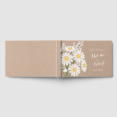 Livre D'or Elégante Marguerite blanche Mariage Beige rustique (Complet)