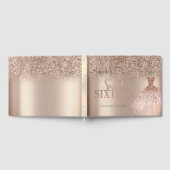 Livre D'or Elégante Parties scintillant Rose Gold Robe Bokeh (Complet)