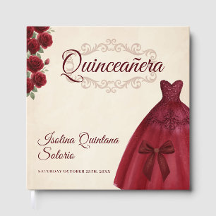 Livre D'or Élégante Photo Quinceanera 15e anniversaire Bourgo