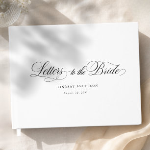 Livre D'or Élégante police de caractères scripturée blanche p