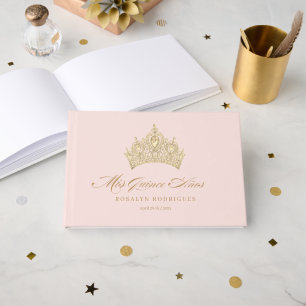 Livre D'or Élégante Quinceanera en or rose chic