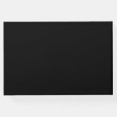 Livre D'or Élégante Typographie de script or Mariage noir inv (Dos)