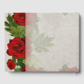 Livre D'or Élégantes Roses Rouges (Verso)