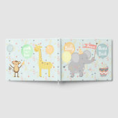 Livre D'or Eléphant Baby shower Giraffe Singe Confetti (Complet)