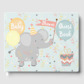 Livre D'or Eléphant Baby shower Giraffe Singe Confetti (Recto)