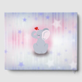 Livre D'or Elephant bébé avec coeur (Verso)