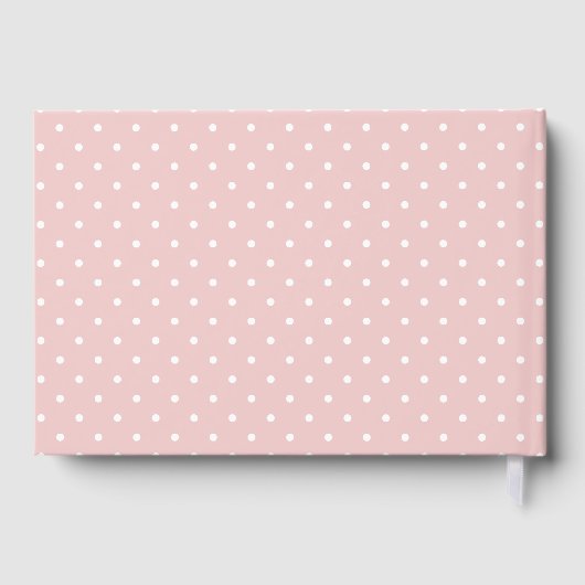 Livre D'or Eléphant, Fleurs d'aquarelle rose, Baby shower (Verso)