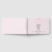 Livre D'or Eléphant rose bébé fille douche (Complet)