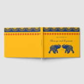Livre D'or Éléphants sur le thème indien en mariage royal ble (Complet)