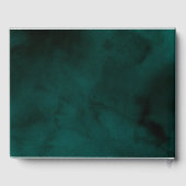 Livre D'or Emerald Eucalyptus Greenery Mariage Gold Script (Verso)