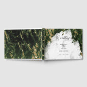 Livre D'or Emerald Geode Aquarelle BarefootBride™ (Complet)