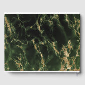 Livre D'or Emerald Geode Aquarelle BarefootBride™ (Verso)