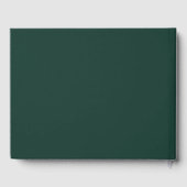 Livre D'or Emerald Green Eucalyptus Blanc Floral Mariage (Verso)