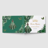 Livre D'or Emerald Green Floral Princess Gold Quinceanera (Complet)